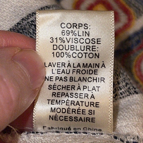 J.O.A. Anthropologie Cropped Peplum Striped embroidered Blouse Sz. S - Picture 13 of 16